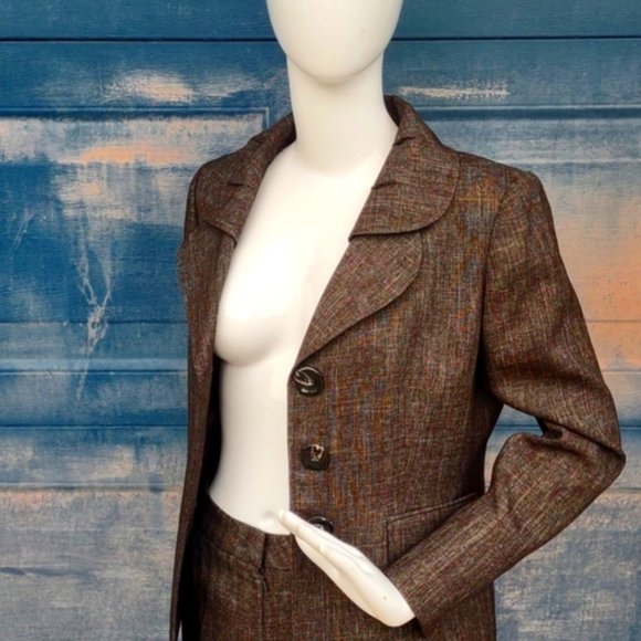 Le Suit (Kasper) Petite Ladies Luxury (2PC) Pant Suit (8P) - Picture 3 of 17